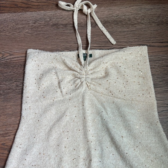Wild Fable Knit Cream Maxi Dress with Sequins - Picture 5 of 7
